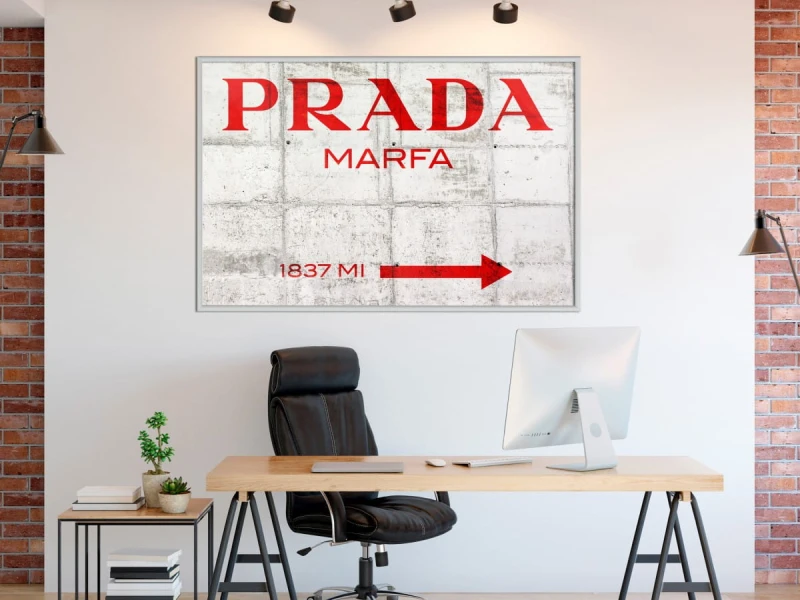 Plakat - Prada (czerwony)
