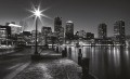 Fototapeta CZARNO BIAŁE MIASTO NOCĄ 275