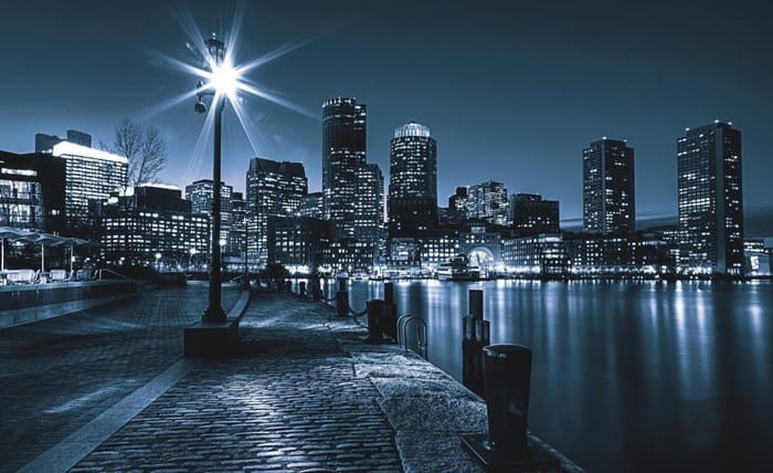 Fototapeta NIEBIESKIE MIASTO NOCĄ 283