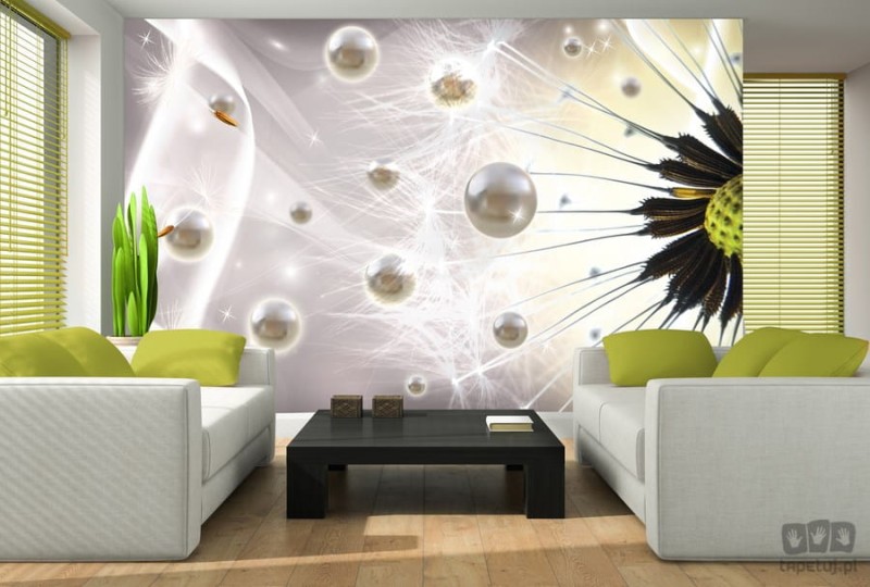 Fototapeta dmuchawce i kule 3D