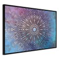 Plakat - Niebiesko-różowa mandala