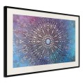 Plakat - Niebiesko-różowa mandala
