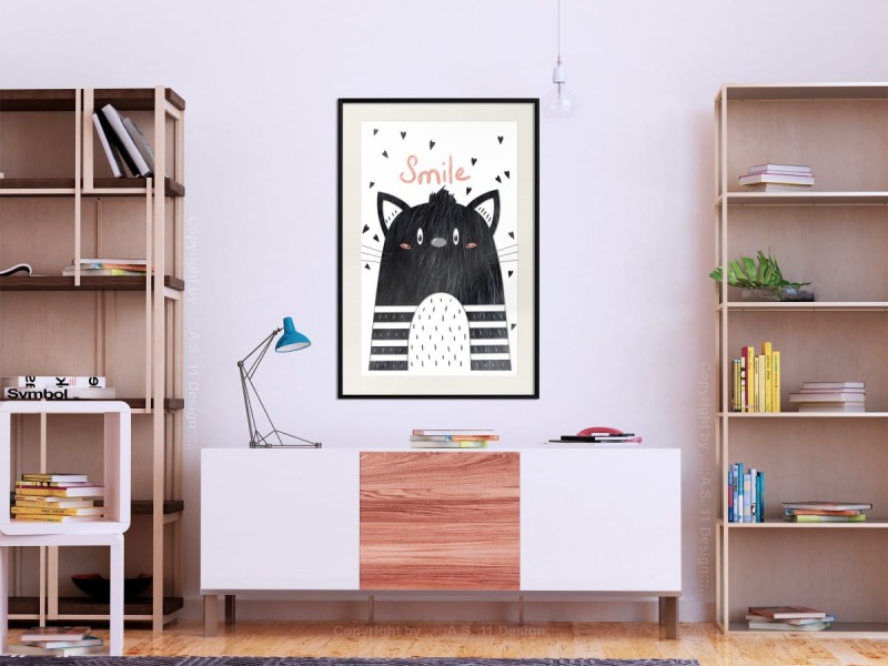 Plakat - Wesoły kotek