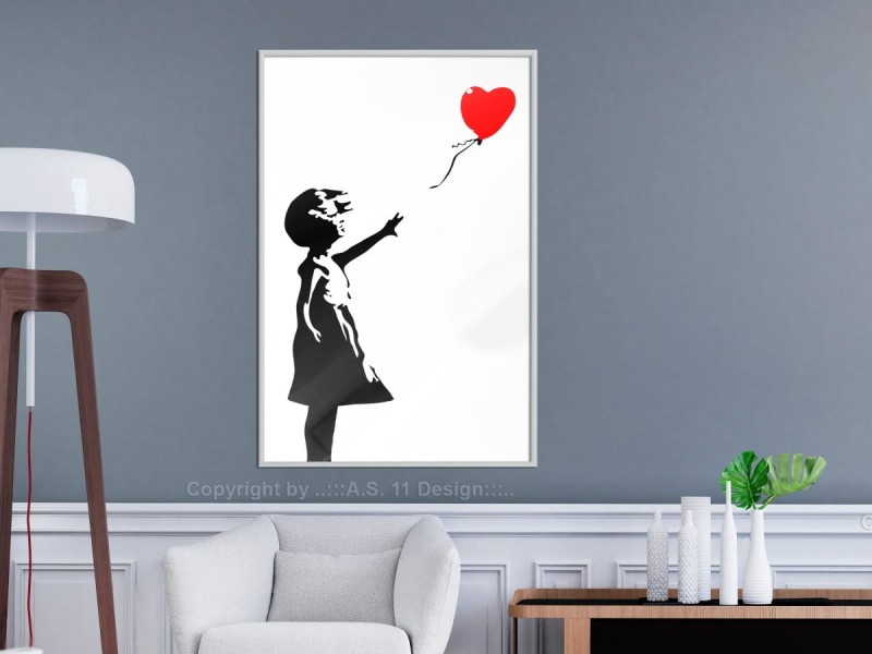Plakat - Banksy: Girl with Balloon I