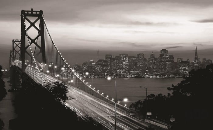 Fototapeta CZARNO BIAŁY GOLDEN GATE BRIDGE 419
