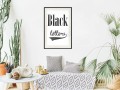 Plakat - Czarny napis