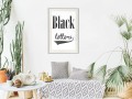 Plakat - Czarny napis