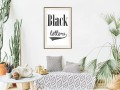 Plakat - Czarny napis