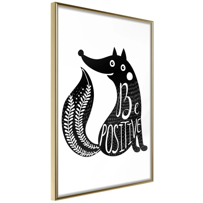 Plakat - Pozytywny lis