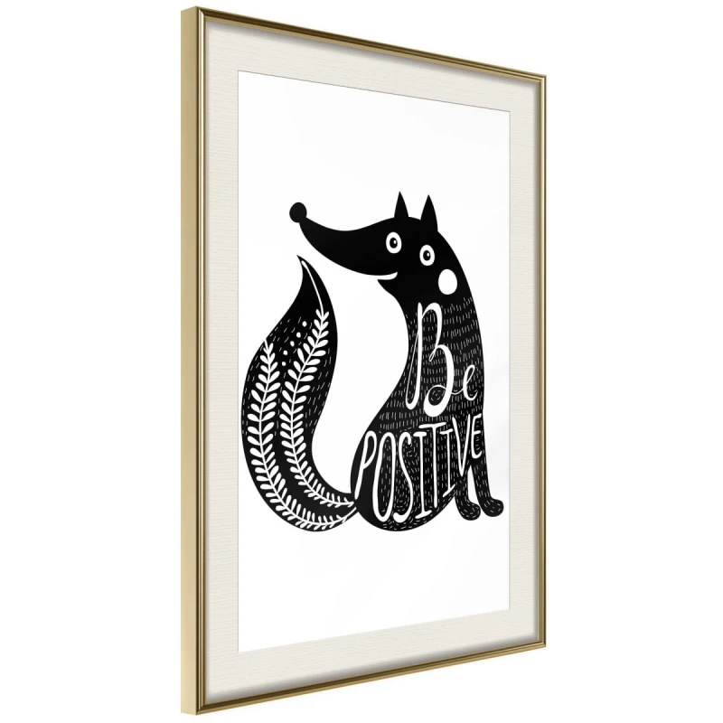 Plakat - Pozytywny lis