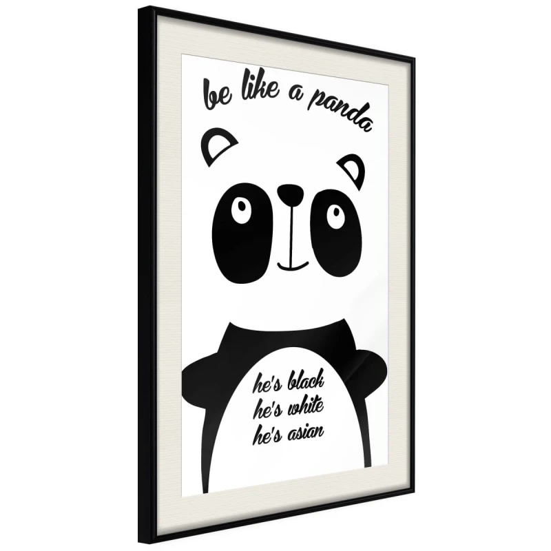 Plakat - Tolerancyjna panda