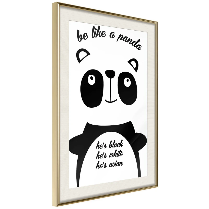 Plakat - Tolerancyjna panda