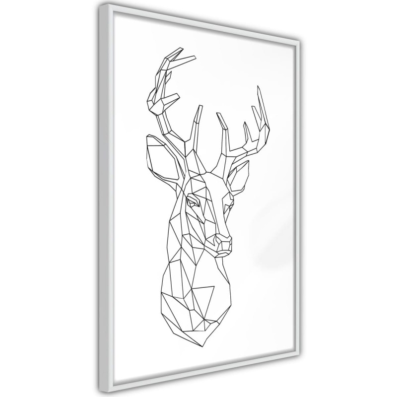 Plakat - Minimalistyczny jeleń