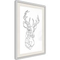 Plakat - Minimalistyczny jeleń