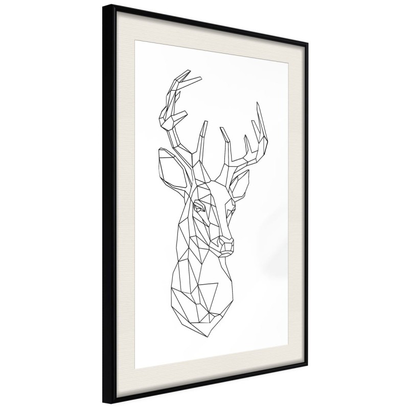 Plakat - Minimalistyczny jeleń