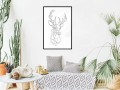 Plakat - Minimalistyczny jeleń