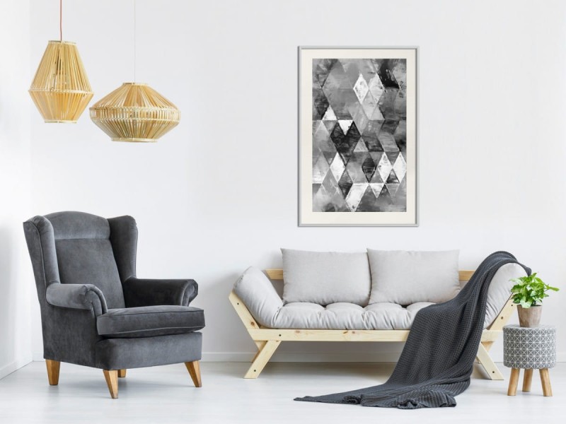 Plakat - Abstrakcyjne romby