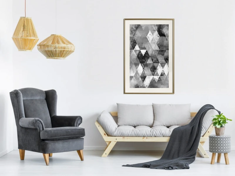 Plakat - Abstrakcyjne romby
