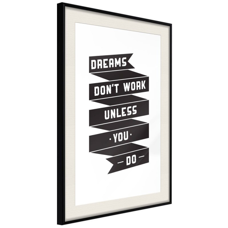 Plakat - Marzenia same się nie spełniają II