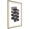 Plakat - Marzenia same się nie spełniają II