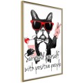 Plakat - Pozytywny buldog