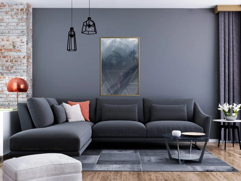 Plakat - Geometryczna dżungla