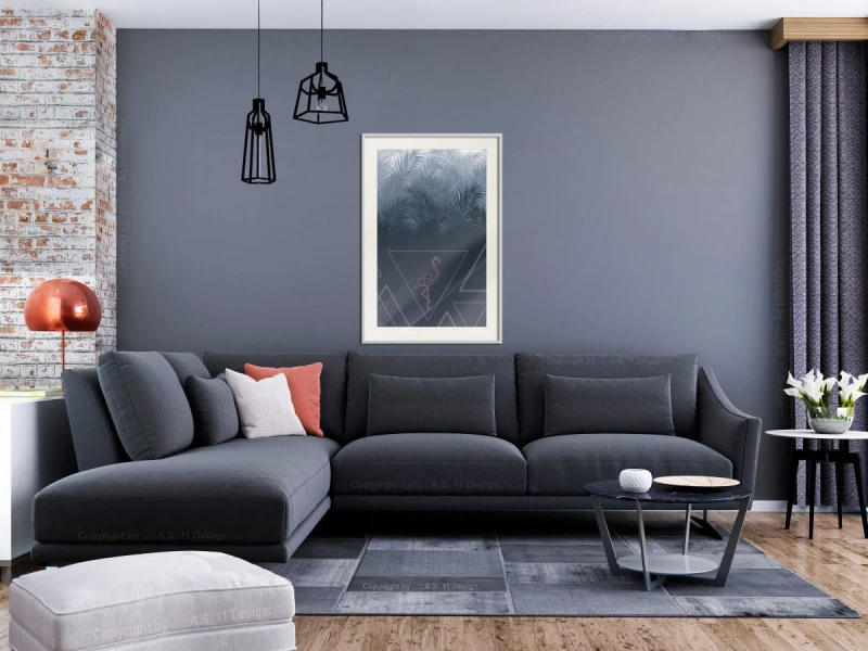 Plakat - Geometryczna dżungla