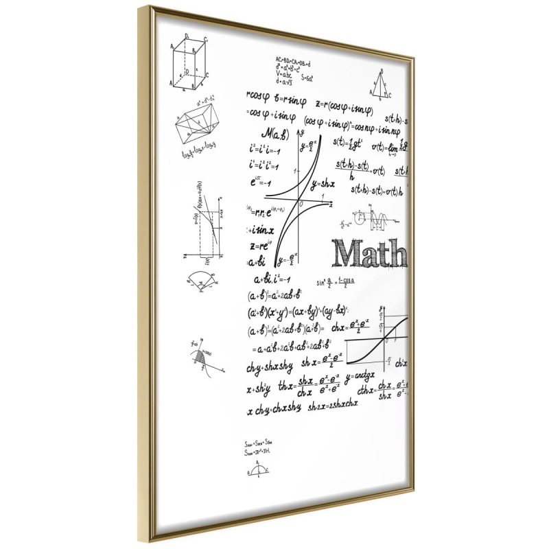 Plakat - Wzory matematyczne