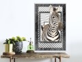 Plakat - Zebra w ramie