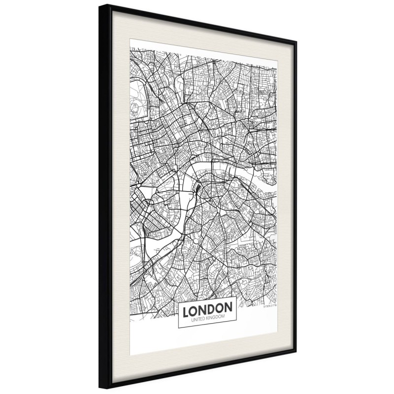 Plakat - Plan miasta: Londyn