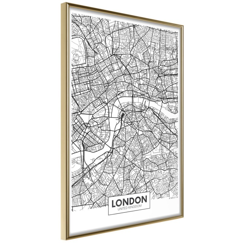Plakat - Plan miasta: Londyn