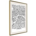 Plakat - Plan miasta: Londyn