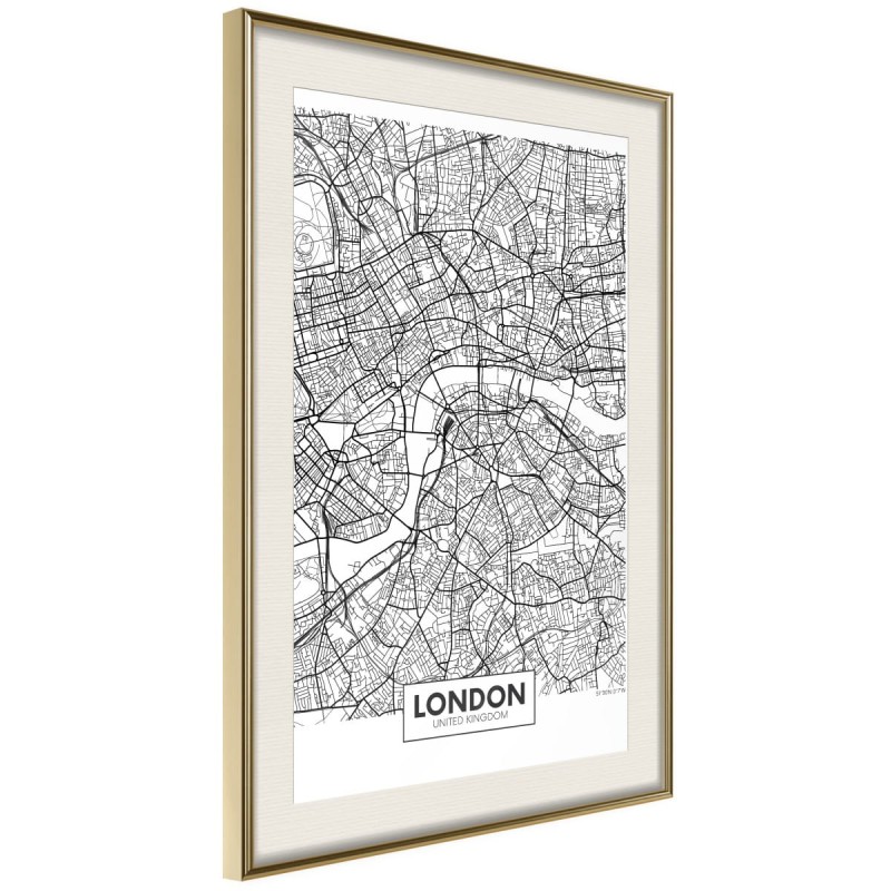 Plakat - Plan miasta: Londyn