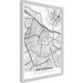 Plakat - Plan miasta: Amsterdam