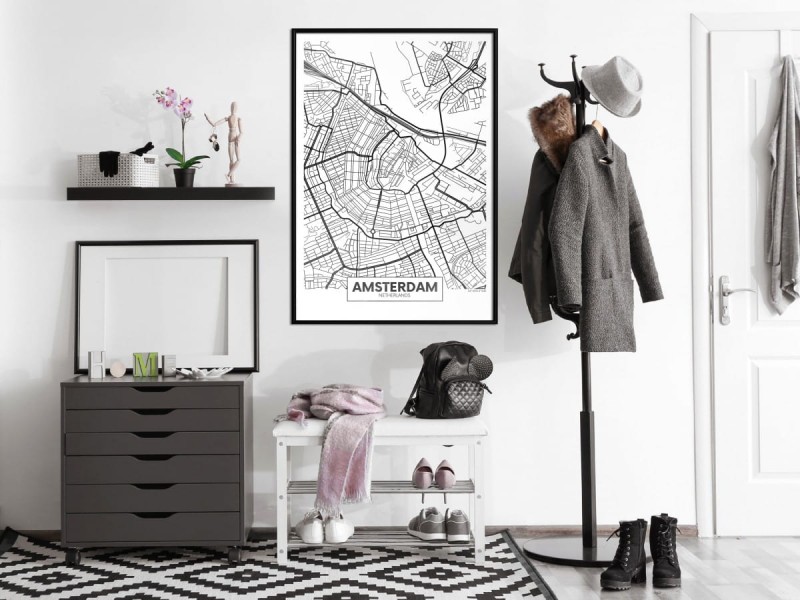 Plakat - Plan miasta: Amsterdam