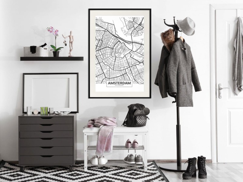 Plakat - Plan miasta: Amsterdam