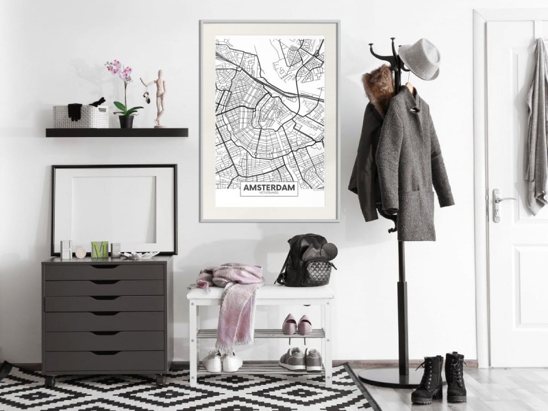 Plakat - Plan miasta: Amsterdam