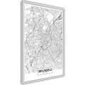Plakat - Plan miasta: Bruksela