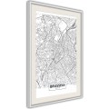 Plakat - Plan miasta: Bruksela