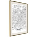 Plakat - Plan miasta: Bruksela