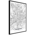 Plakat - Plan miasta: Frankfurt