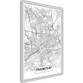 Plakat - Plan miasta: Frankfurt
