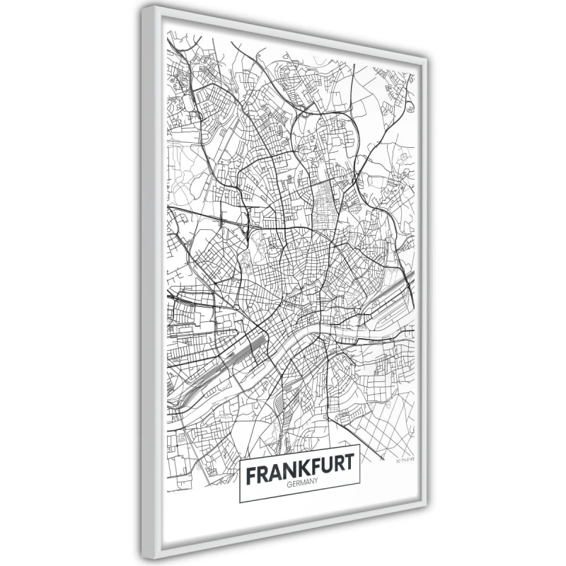 Plakat - Plan miasta: Frankfurt