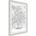 Plakat - Plan miasta: Frankfurt