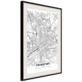 Plakat - Plan miasta: Frankfurt
