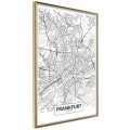 Plakat - Plan miasta: Frankfurt