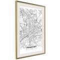 Plakat - Plan miasta: Frankfurt