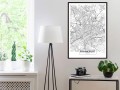 Plakat - Plan miasta: Frankfurt