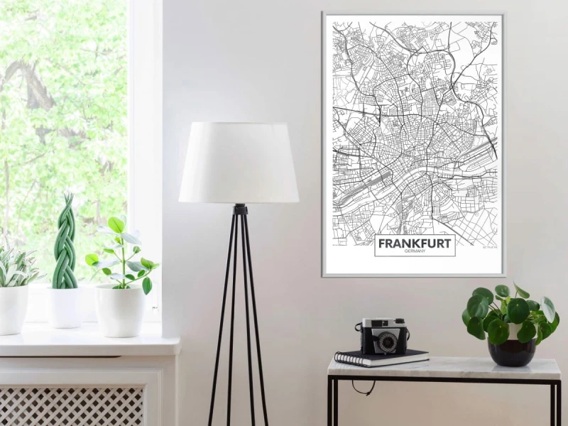 Plakat - Plan miasta: Frankfurt