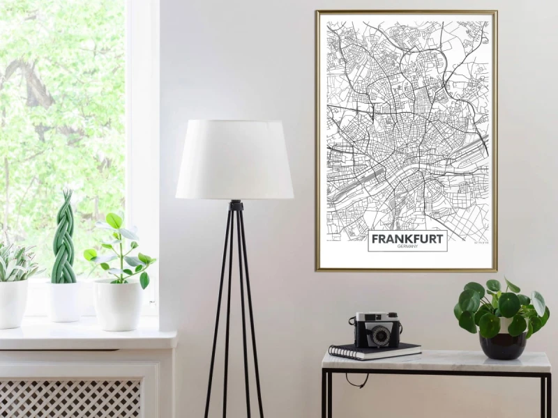 Plakat - Plan miasta: Frankfurt